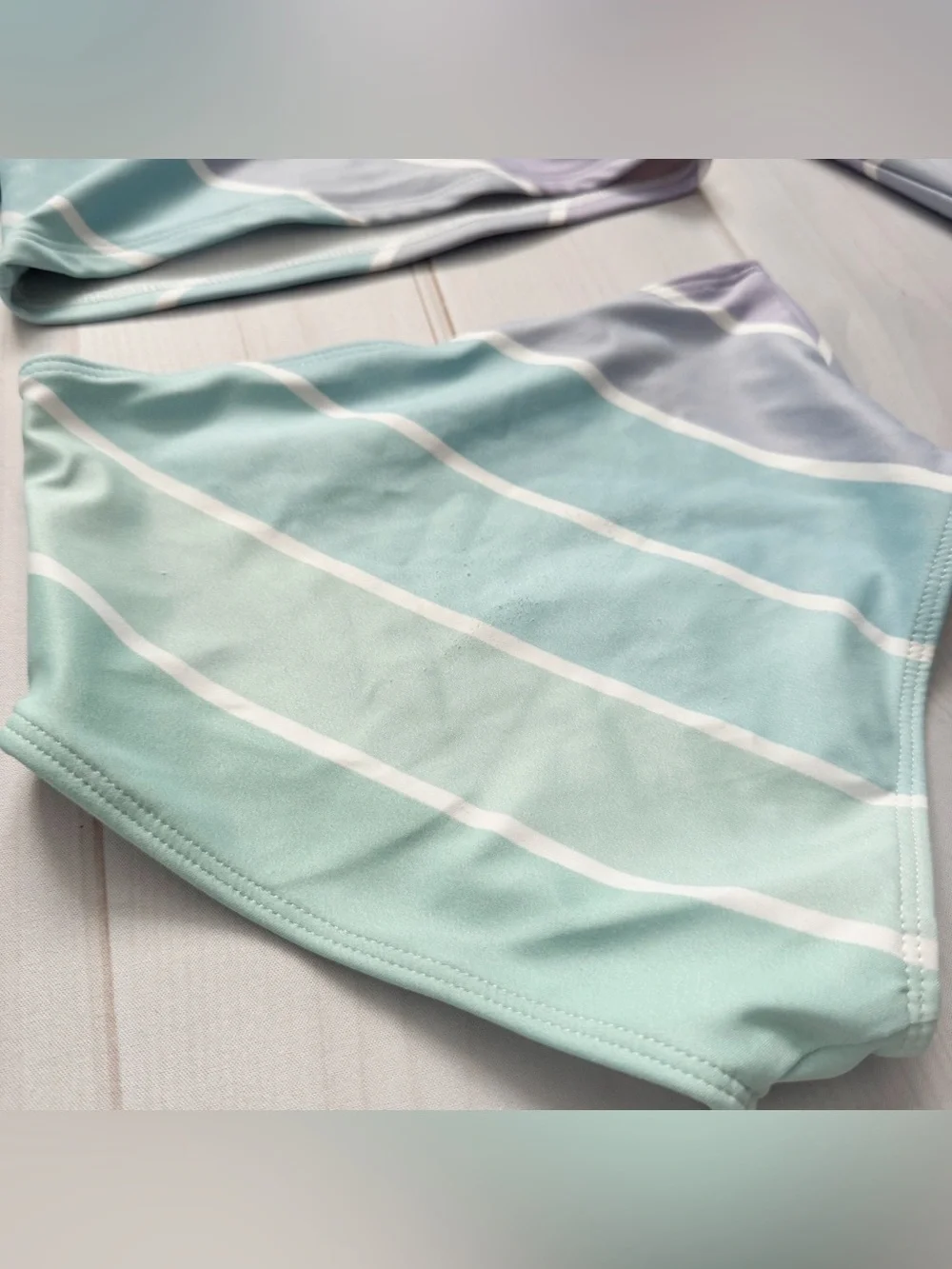 Saint Ida Minty Pastel Two Piece Rash Guard